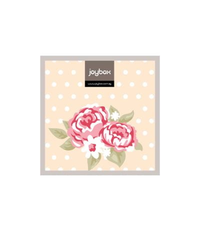 Floral full month gift box. Joybox baby full month
